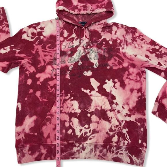 Distressed GAP The Eastern Atlantic 1969 Showdown Bleached Tie Dye Hoodie - Picture 7 of 8